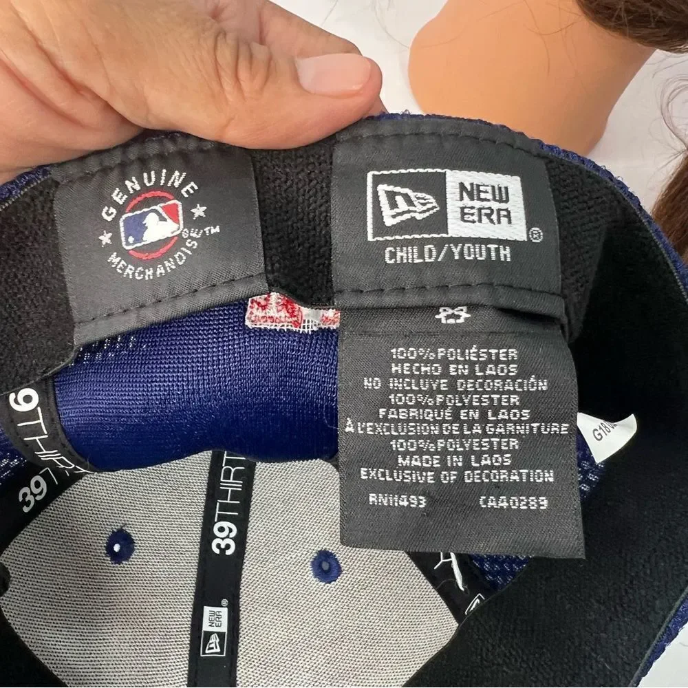 New Era 39THIRTY Texas Rangers Blue Mesh Textile Fitted Child/Youth Unisex Cap